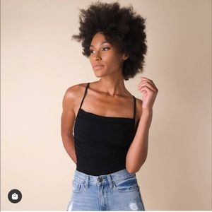 Black Bodysuit - ties across back - NEVER WORN